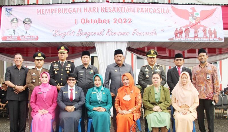 Peringatan Hari Kesaktian Pancasila di Bengkulu Utara Sukses