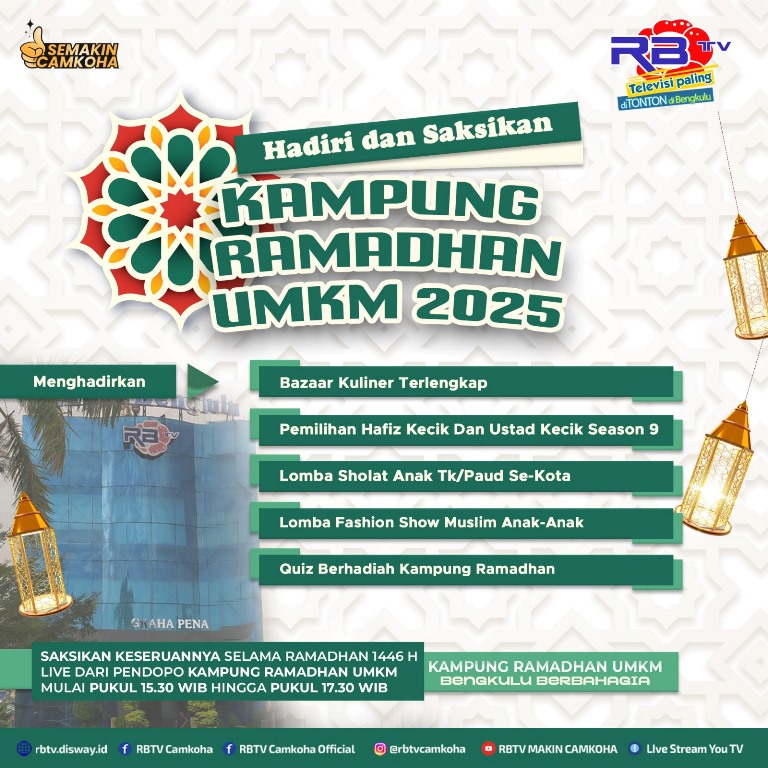 Ikuti Lomba dan Kampung Ramadhan RBTV Hadirkan Bazar UMKM Terlengkap 