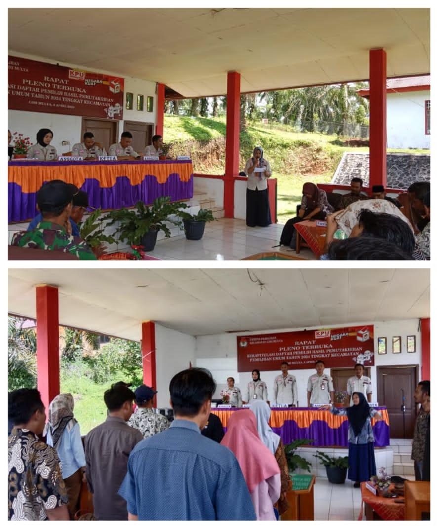 Lancar, Pleno Rekapitulasi DPHP di Kecamatan Giri Mulya 
