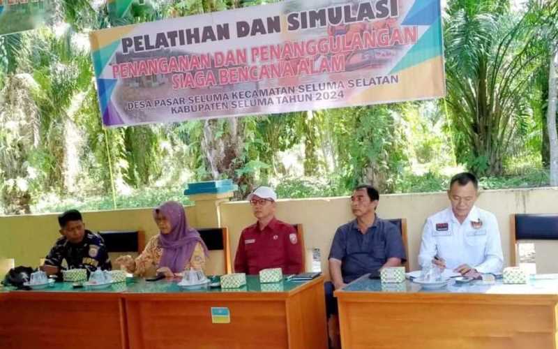  Warga Desa Pasar Seluma Dilatih Penanggulangan Siaga Bencana