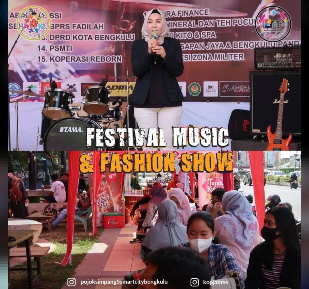 Pojok Simpang Lima Bengkulu Gelar Festival Musik dan Fashion