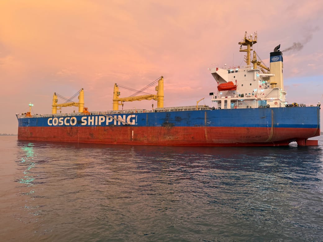 MV Xin An Ping Jadi Kapal Perdana, Pelindo Bengkulu Resmi Layani Pemanduan di Area Labuh Luar