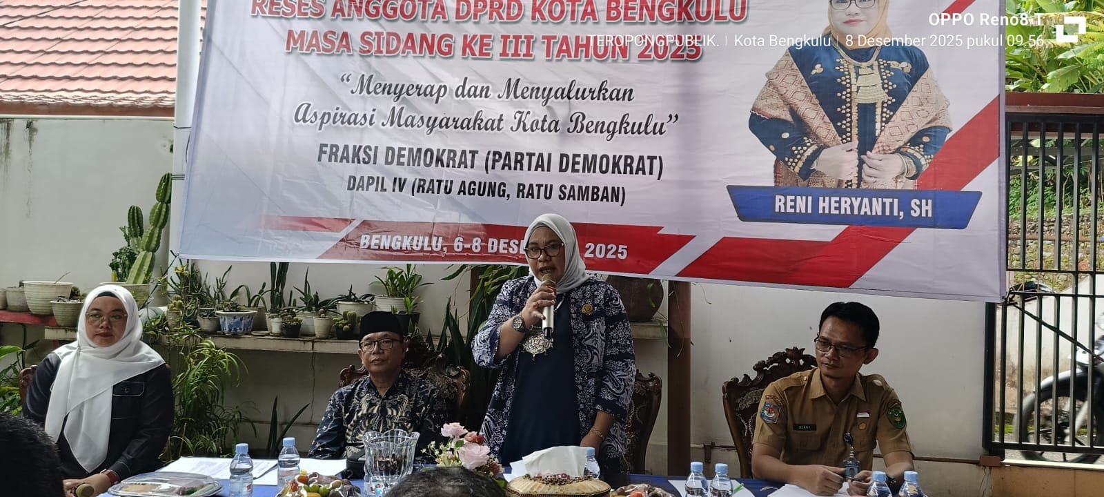 Reses Reni Heryanti, Soroti Status Tower, Drainase, Jalan & Penerangan