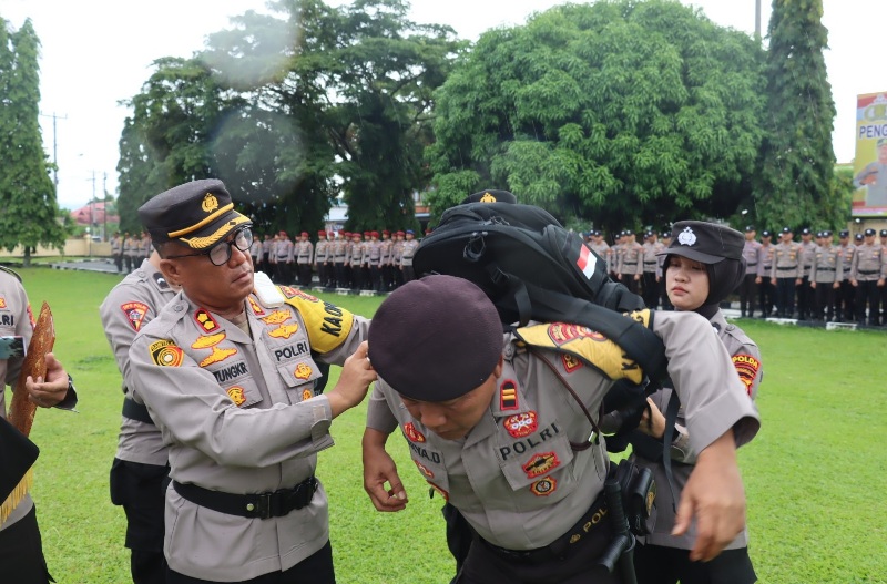 Ratusan Personel Disiapkan Polres Bengkulu Selatan Demi Pengamanan Pemilu 2024