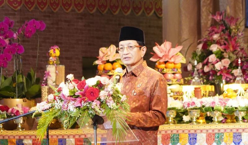 Menteri Agama Ajak Umat Buddha Memperkuat Komitmen Menebar Kebajikan