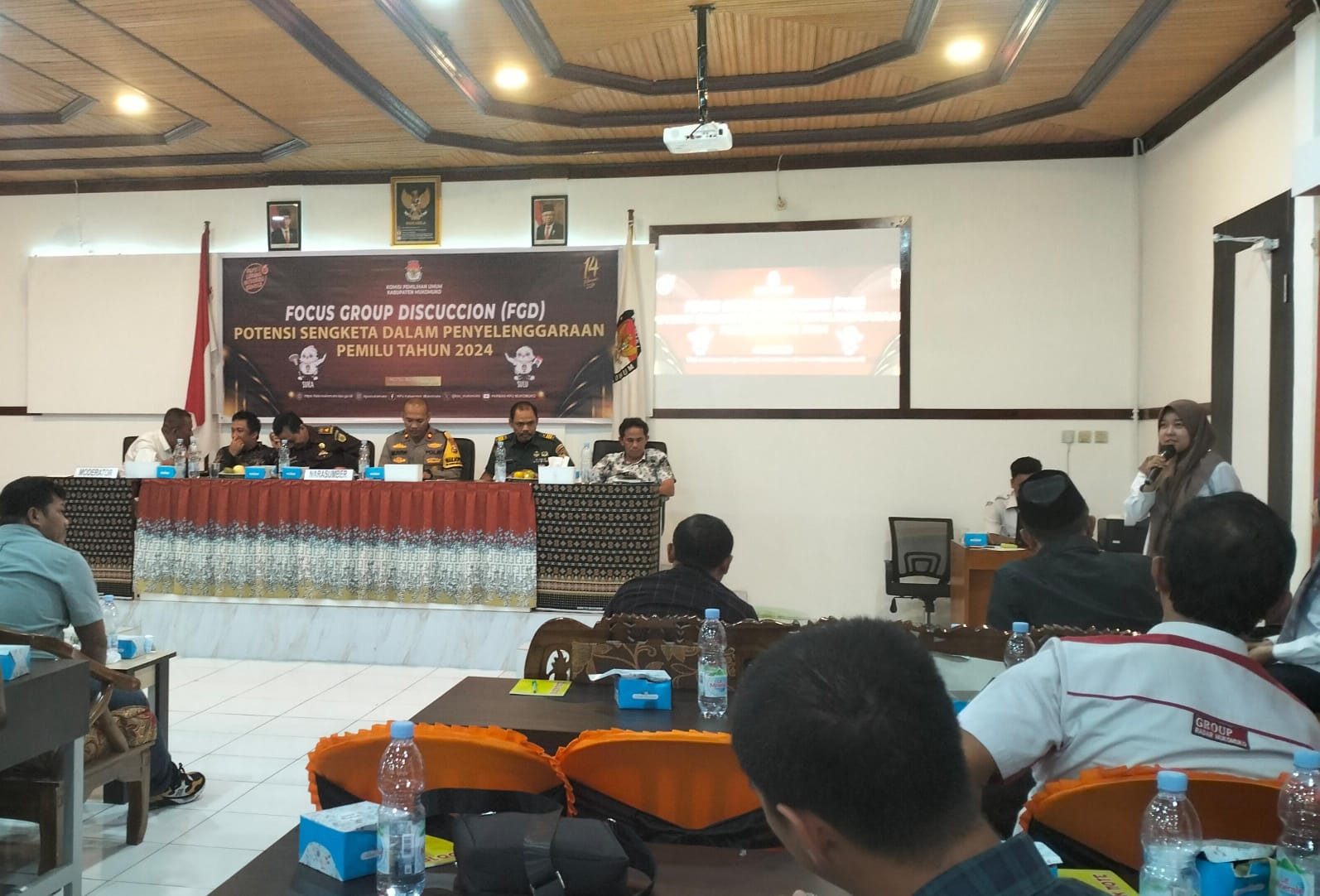 Bahas Potensi Sengketa Pemilu 2024, KPU Mukomuko Tampung Banyak Saran 