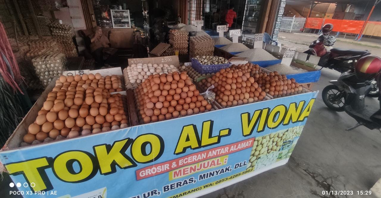 Harga Telur di Kota Bengkulu Masih Mahal