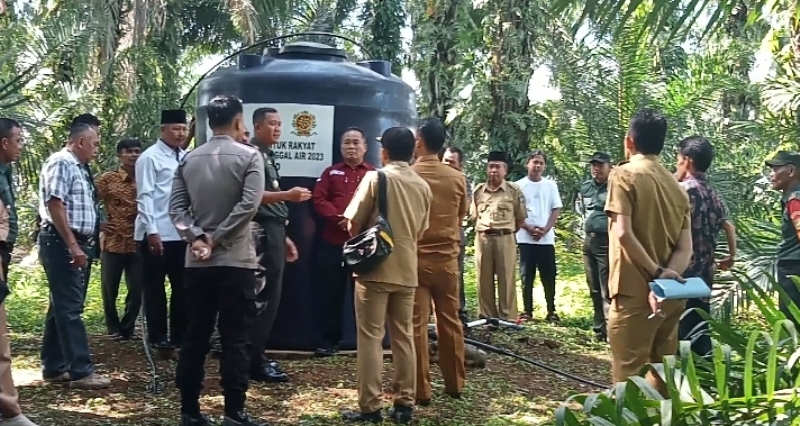 Kodim 0423 Bengkulu Utara  Vicon Peresmian 1.898 Titik Air Bersih TNI AD Manunggal Air Bersih Bersama KASAD 