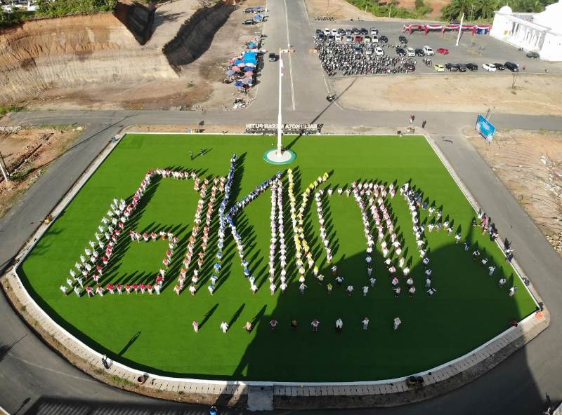  HUT IGTKI-PGRI ke- 75 di Kota Bengkulu Meriah, Dian Fitriani Wahyudi Menari