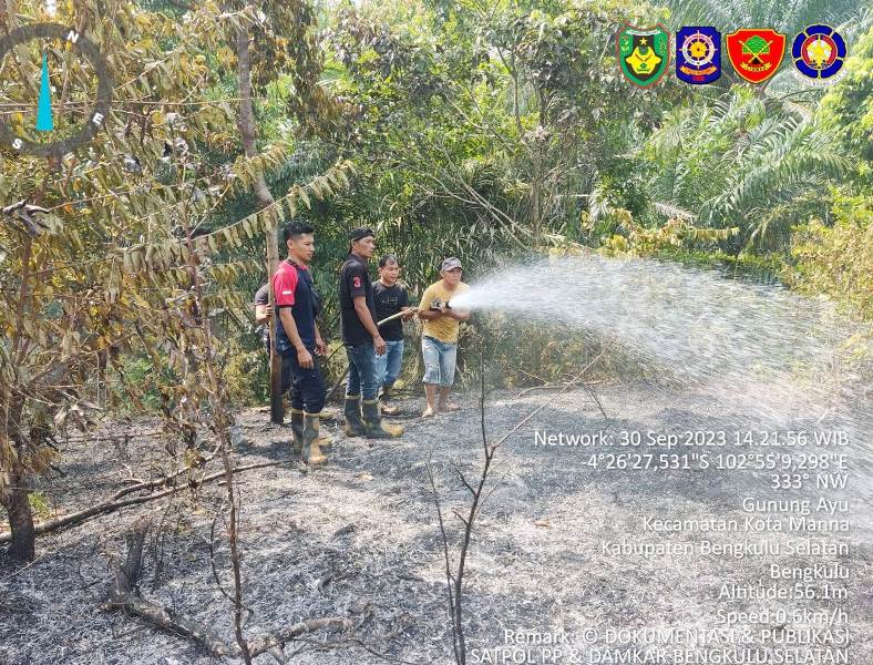 Meski Sudah Diingatkan,  Kebakaran Lahan Masih Terjadi di Bengkulu Selatan