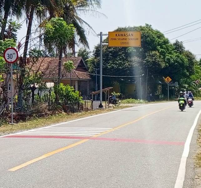 Dinas Perhubungan Kaur Bangun  Zona Selamat Sekolah, Keselamatan Pelajar Diutamakan