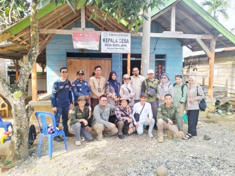  Hasil Pemancangan  Batas Sementara di TWA dan HPT Kabupaten Kaur Disurvei BPKHTL Wilayah XXX  Lampung