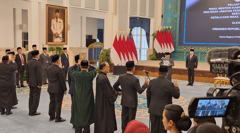 Kristomei Sianturi Dilantik Presiden Prabowo Jadi Kepala BNPB
