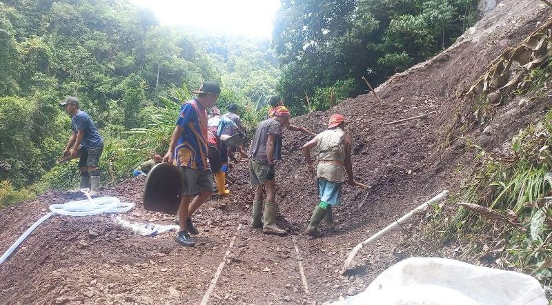 BPBD Bengkulu Utara Turunkan Tim Untuk Tangani Longsor di Lebong Tandai
