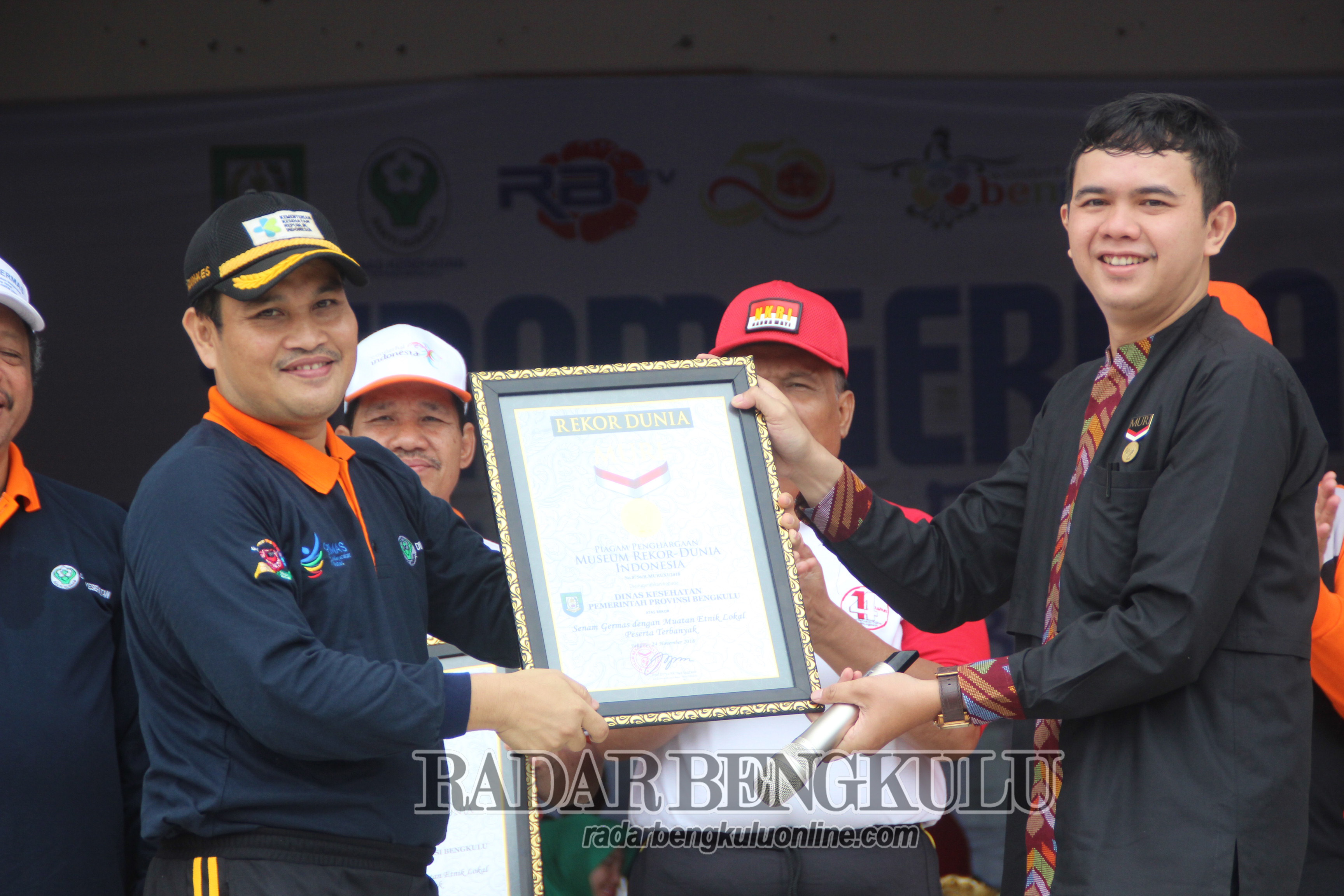 Senam Germas Bengkulu Pecahkan Rekor Muri