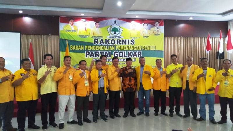 2019, Golkar Bengkulu Wajib Menang