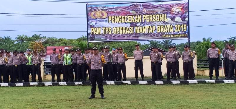 266 Polisi Seluma Siap Amankan TPS