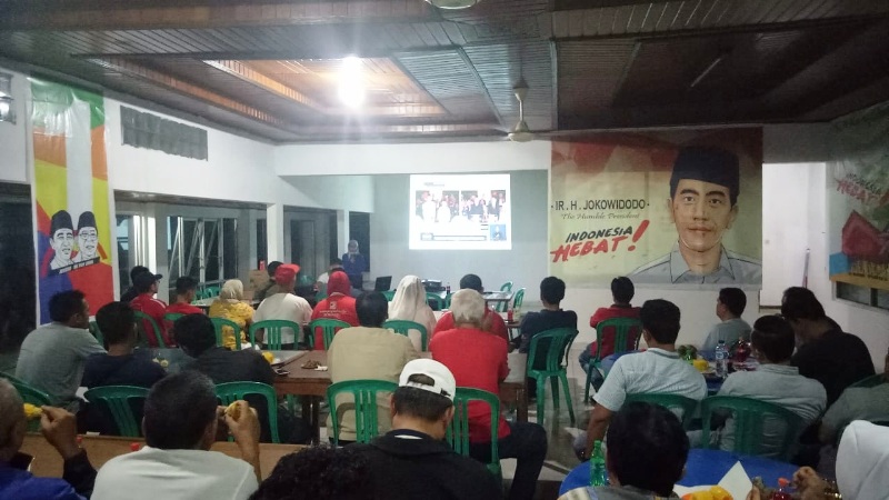 Nobar Debat Capres  Bengkulu Berlangsung Damai