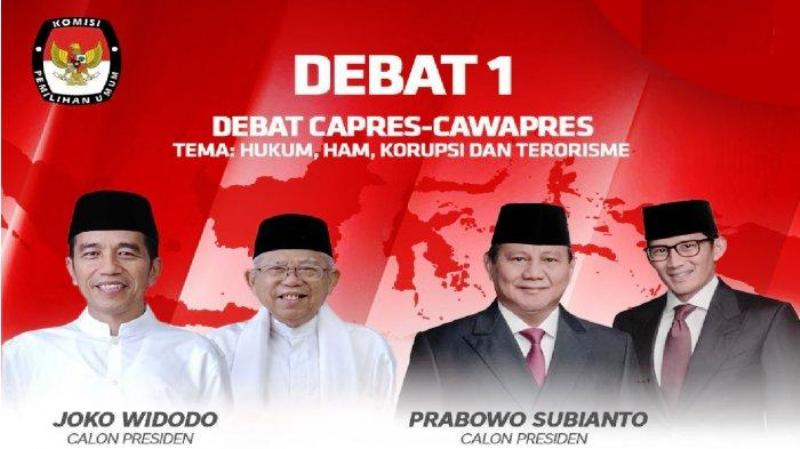 Tim Capres di Bengkulu Nobar Debat Perdana