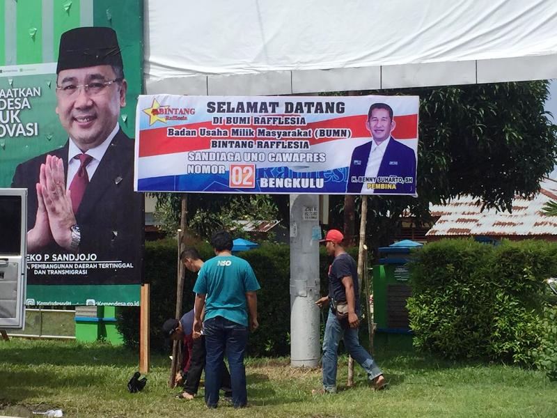 Tim Benny Bantah Pasang Baliho Tutupi Kandidat Lain