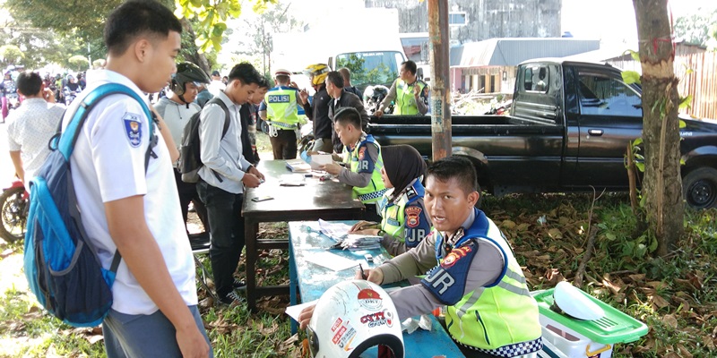 Puluhan Kendaraan Mati Pajak Ditilang