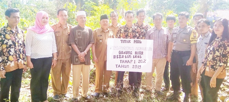 Titik Nol Tandai Dimulainya Pembangunan Sadei Tepi Laut