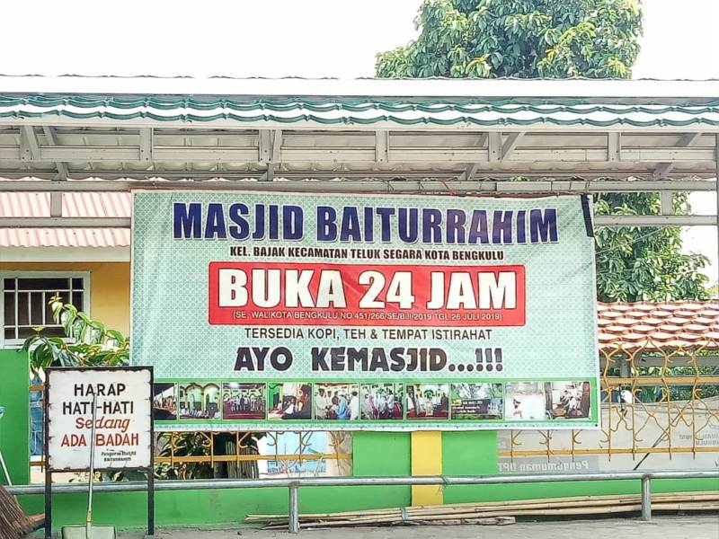 Mesjid Baiturrahim Bajak Sudah Buka 24 Jam