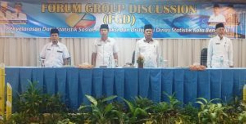 Wujudkan Data  Valid, Pemkot Bengkulu Lakukan FGD Penyelarasan Data Statistik