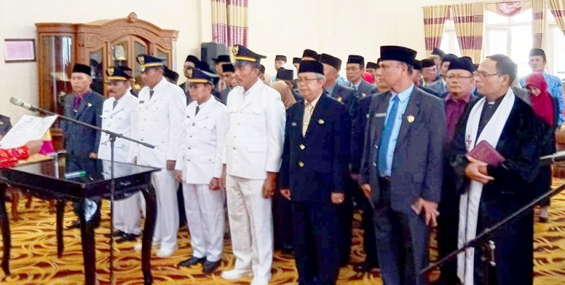 Bupati Mian Lantik 13 Kadis dan Lima Camat