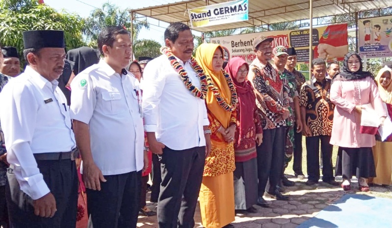 Ir.H.Mian dan Ny.Eko Mian Disambut Hangat Warga Marga Jaya