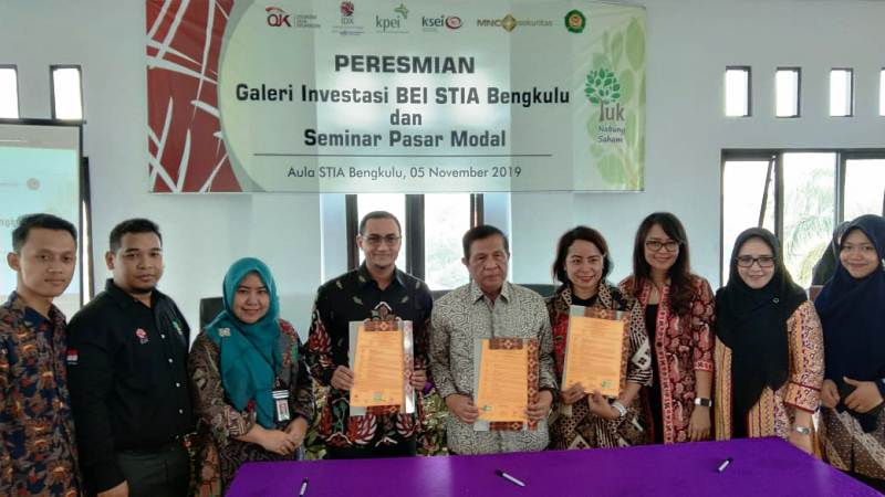 Peresmian Galeri Investasi BEI STIA Bengkulu dan Seminar Pasar Modal