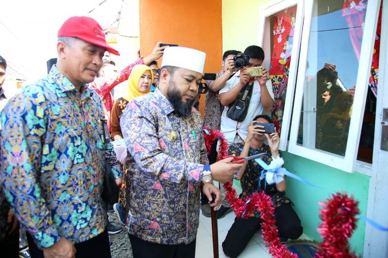 Walikota Resmikan 50 Unit Rumah di Teluk Sepang