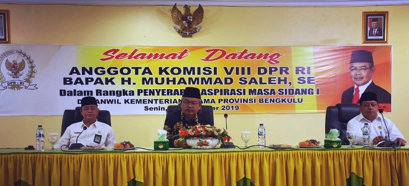 M Saleh Serap dan Perjuangan Aspirasi Kemenag Bengkulu