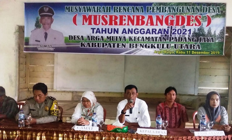 Warga Arga Mulya Antusias Hadiri Musrenbangdes 2021