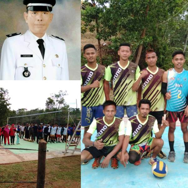 HUT Ke 33, Desa Air Sebayur Gelar Turnamen Voli Ball