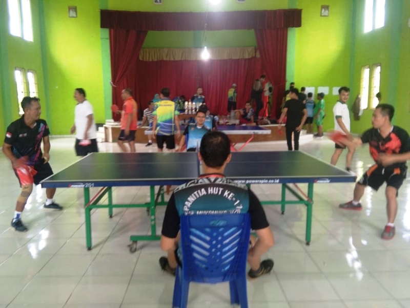 Turnamen Tenis Meja HUT Kabupaten Mukomuko Diikuti Ratusan Peserta