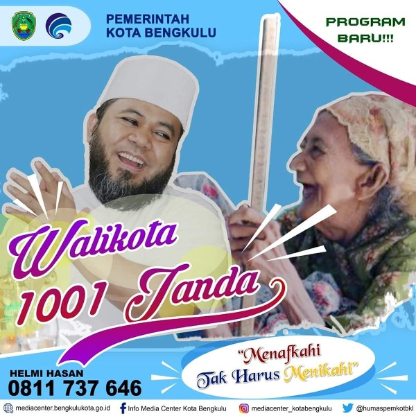 Walikota Bengkulu, H.Helmi Hasan Akan Buat Program 1001 Janda