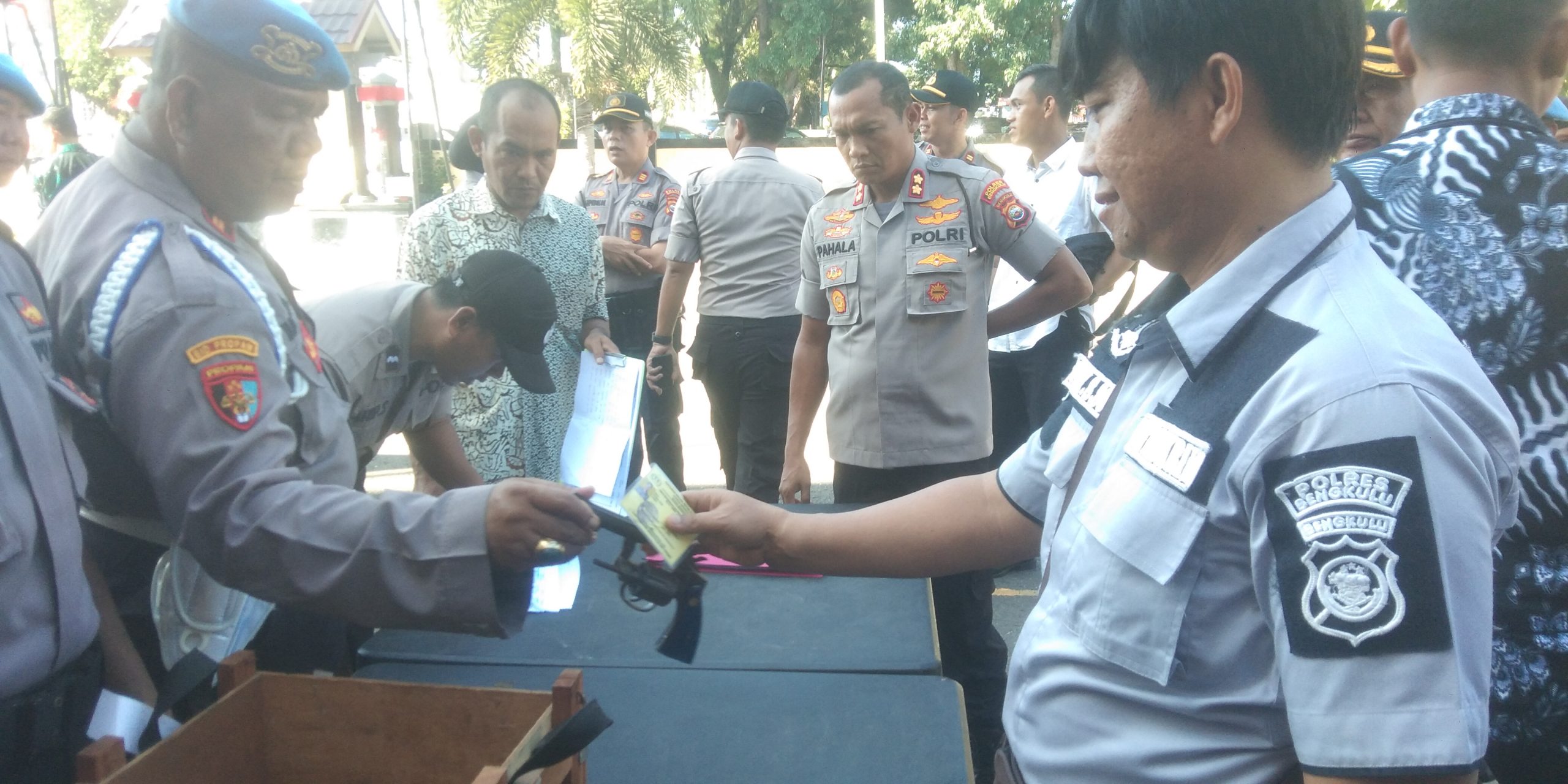 Tujuh Senpi Personel Polres Ditarik, Ini Sebabnya