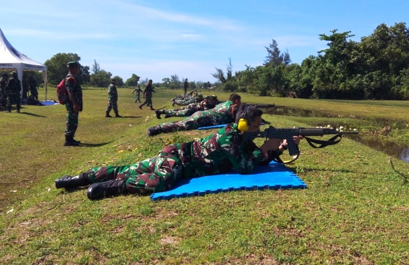 Lanal Bengkulu Latihan Persiapan Tempur