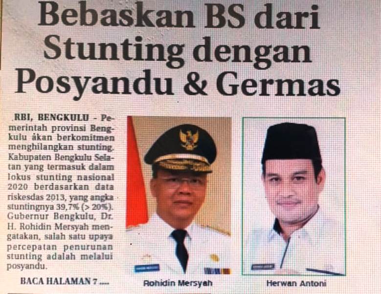 Bebaskan Bengkulu Selatan dari Stunting dengan Posyandu & Germas