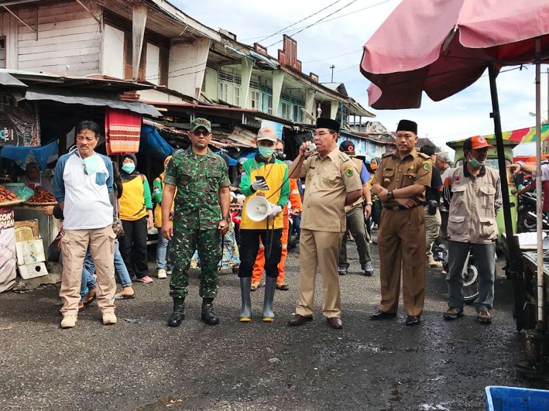 Pemkab RL dan Kodim 0409/RL Turun Sosialisasi Cegah Covid-19