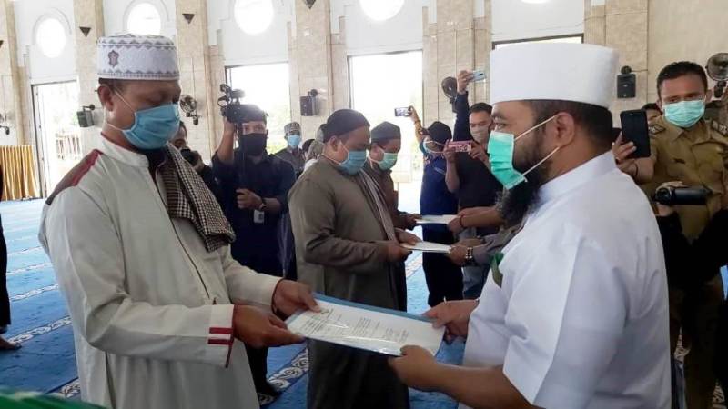 Negatif Corona, 24 Jamaah Masjid Taqwa Bengkulu Dipulangkan