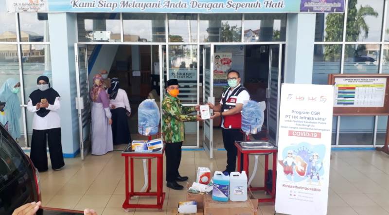 RSMY Bengkulu dan Sejumlah Puskesmas Terima Bantuan APD dari PT HK dan HKI