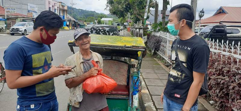 Jurnalis Muda Bengkulu Salurkan Sembako