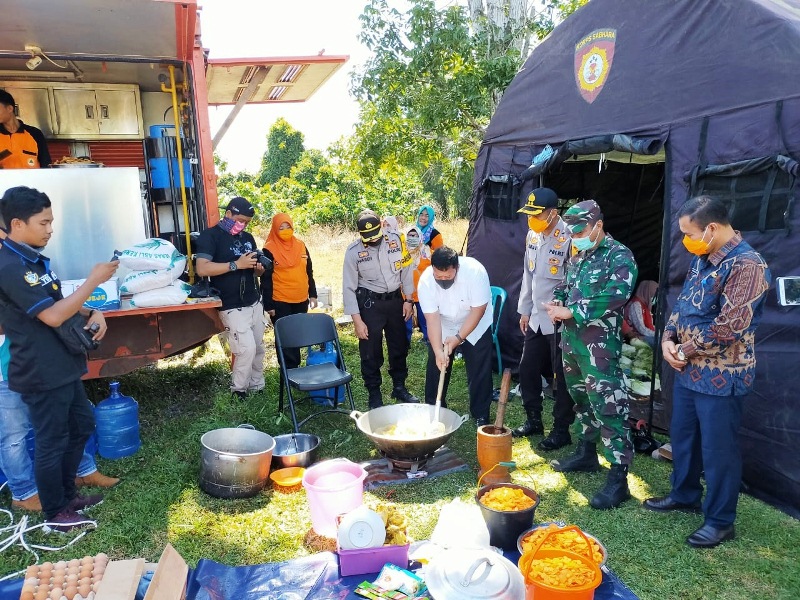 Dapur Lapangan Mukomuko Mulai Aktif dengan Layanan Pesan Antar