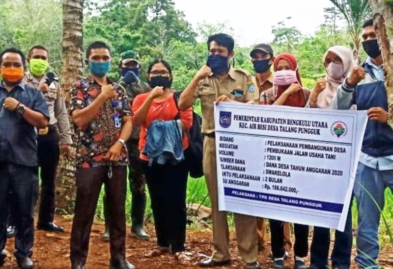 Titik Nol, Talang Pungguk Mulai Bangun Badan Jalan