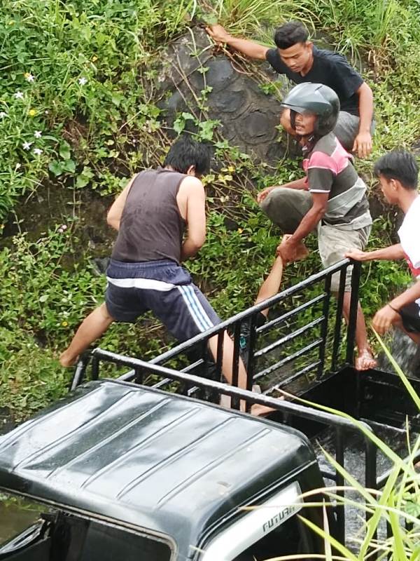 Laka Maut di Jalan Lintas Persawahan Kemumu