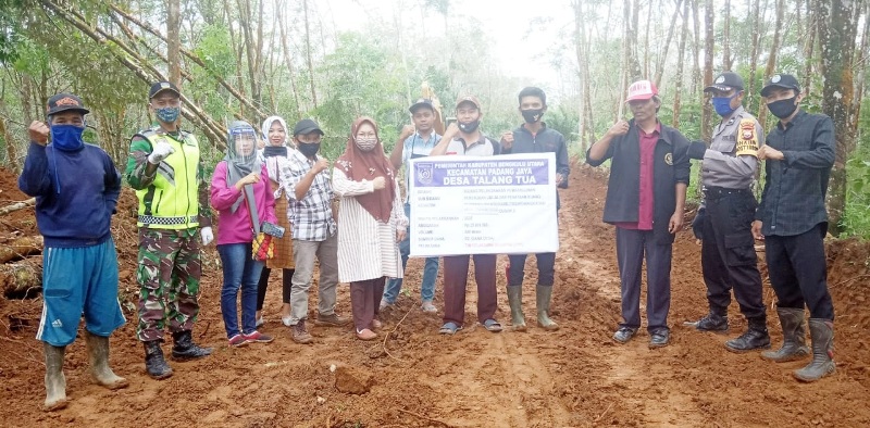 Titik Nol,Talang Tua Bangun Badan Jalan