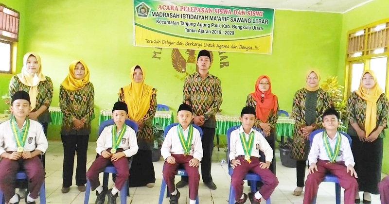 MI Ma’arif Sawang Lebar Lepas 28 Siswa Purna Belajar