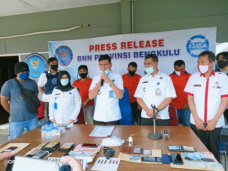 BNNP Bengkulu Sikat Sabu 500 Gram